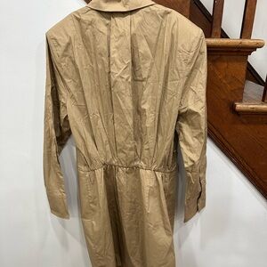 Women's Long Sleeve Tan Shirt Dress